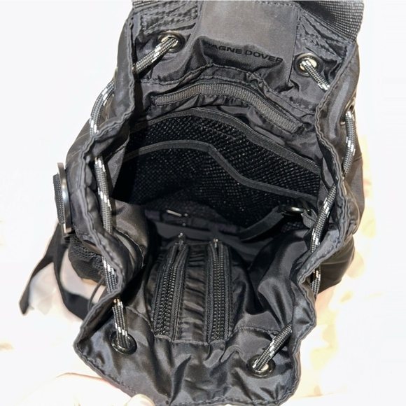 Dagne Dover Black Drawstring Backpack - Picture 3 of 12